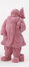 180 Degree Large Flocked Santa