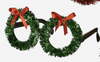 180 Degree Christmas Wreath Glasses