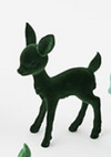 180 Degree 50's Flocked Standing Reindeer