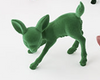 180 Degree 50's Flocked Standing Reindeer