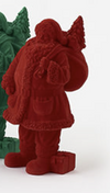 180 Degree Small Flocked Santa
