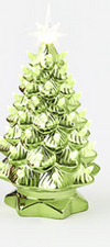 180 Degree Small Metallic Tree with LED lights