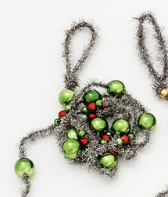 180 Degree Tinsel Glass Bead Garland