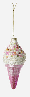 180 Degree Ice Cream Cone Ornament