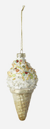 180 Degree Ice Cream Cone Ornament