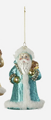180 Degree Leopard Coat Santa Ornament
