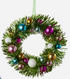180 Degree 6.5" Tinsel Wreath