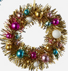 180 Degree 6.5" Tinsel Wreath