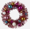 180 Degree 6.5" Tinsel Wreath