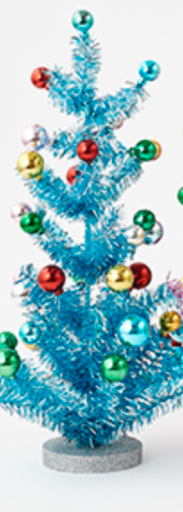 180 Degree 16" Tinsel Tree