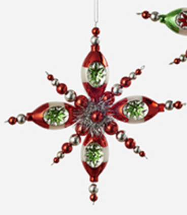 180 Degree Reflector Starburst Ornament