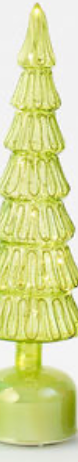 180 Degree Revolving Lighted Glass Tree