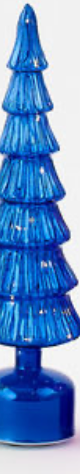 180 Degree Revolving Lighted Glass Tree