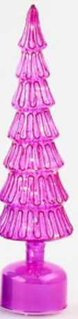 180 Degree Revolving Lighted Glass Tree