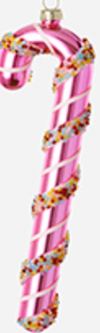 180 Degree Candy Cane Ornaments
