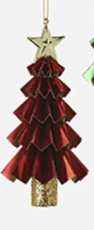 180 Degree Foil Tree Ornaments