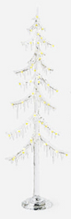 180 Degree Frosted Icicle Tree LED lights