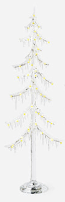 180 Degree Frosted Icicle Tree LED lights