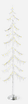 180 Degree Frosted Icicle Tree LED lights