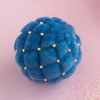 Glitterville Flocked Trapunto Ball Ornament