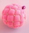 Glitterville Flocked Trapunto Ball Ornament
