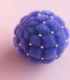 Glitterville Flocked Trapunto Ball Ornament