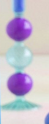 Glitterville Fluted Taper Candle Holder