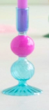 Glitterville Fluted Taper Candle Holder
