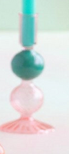 Glitterville Fluted Taper Candle Holder