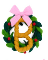 Shiraleah Assorted Initial Wreath Ornaments