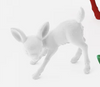 180 Degree 50's Flocked Standing Reindeer