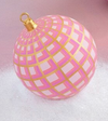 Glitterville Art Deco Plaid Ball Ornaments