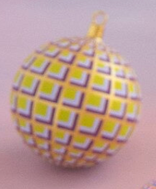Glitterville Art Deco Plaid Ball Ornaments
