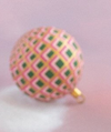 Glitterville Art Deco Plaid Ball Ornaments