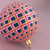 Glitterville Art Deco Plaid Ball Ornaments
