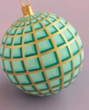 Glitterville Art Deco Plaid Ball Ornaments