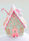 Glitterville Rainbow Ginger Cottage Ornaments
