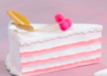 Glitterville French Cake Slice Ornament