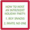 Drinks on Me XMAS Introvert Coaster
