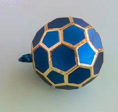 Glitterville Satin Geometric Ornament