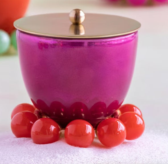 Glitterville Large Holiday Candle Couturier