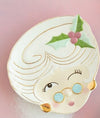Glitterville Mrs. Papa Noel Plate