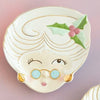 Glitterville Mrs. Papa Noel Plate