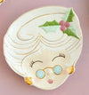 Glitterville Mrs. Papa Noel Plate