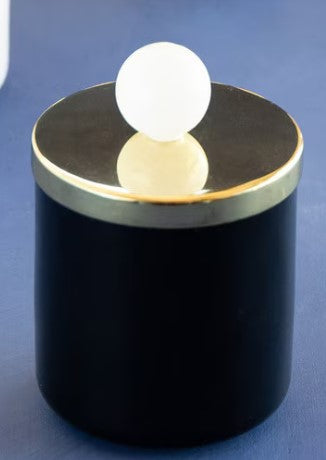 Glitterville Small B&W Candle Couturier