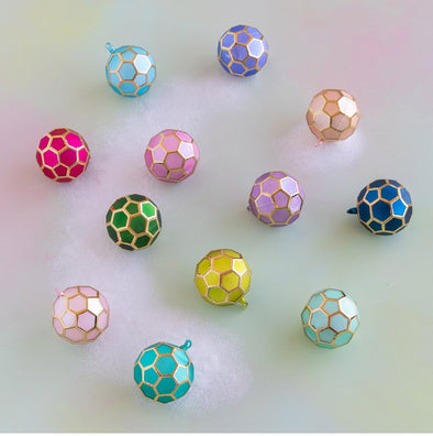 Glitterville Satin Geometric Ornament