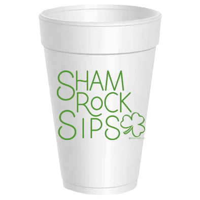 Shamrock Sips Styrofoam Cups