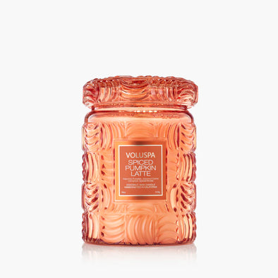 Voluspa Spiced Pumpkin Latte Capsule 18oz Large Jar Candle
