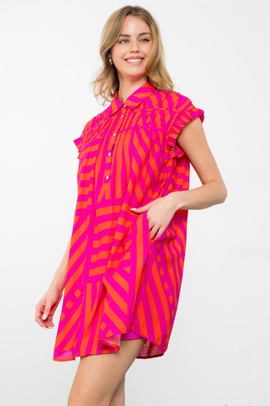 THML Striped Pattern Dress
