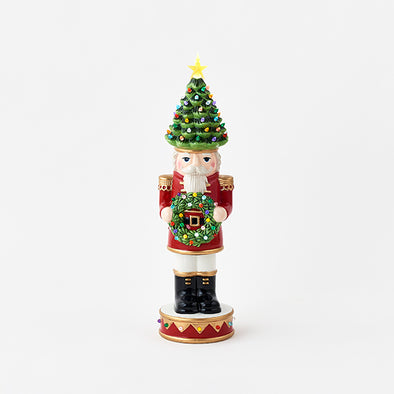 180 Degree Lit Nutcracker with Tree Hat